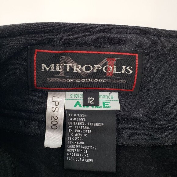 Metropolis by Couloir Womens 12 Ski Pants Wool Blend Stretch Performance AIALE - Picture 6 of 12